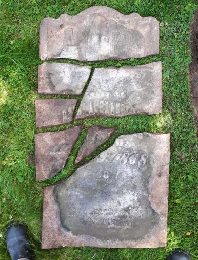 Alexander's stone, broken into 7 pieces.